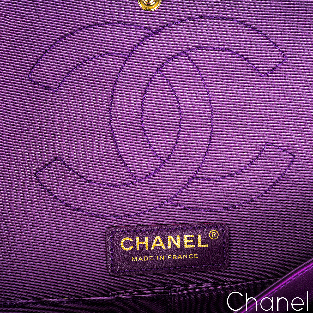 Chanel Purple Satin 2.55 Reissue Small 255 Bag